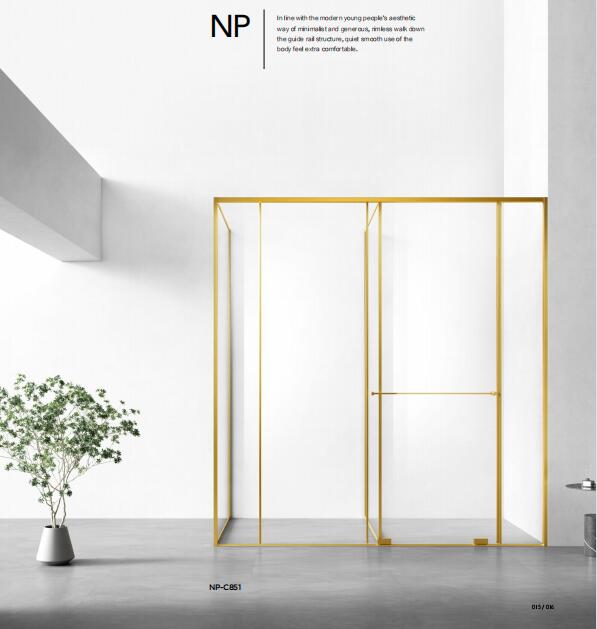 Shower Enclosures- NP series new products launched! A dual purpose design that conforms to the aesthetic style of modern young people - minimalist and elegant