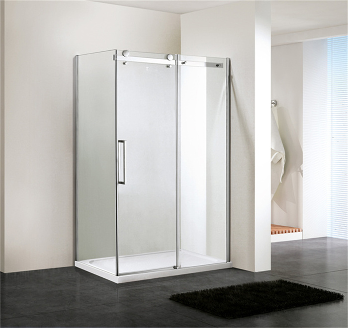 Rectangle / Square single sliding door with side panel D9821