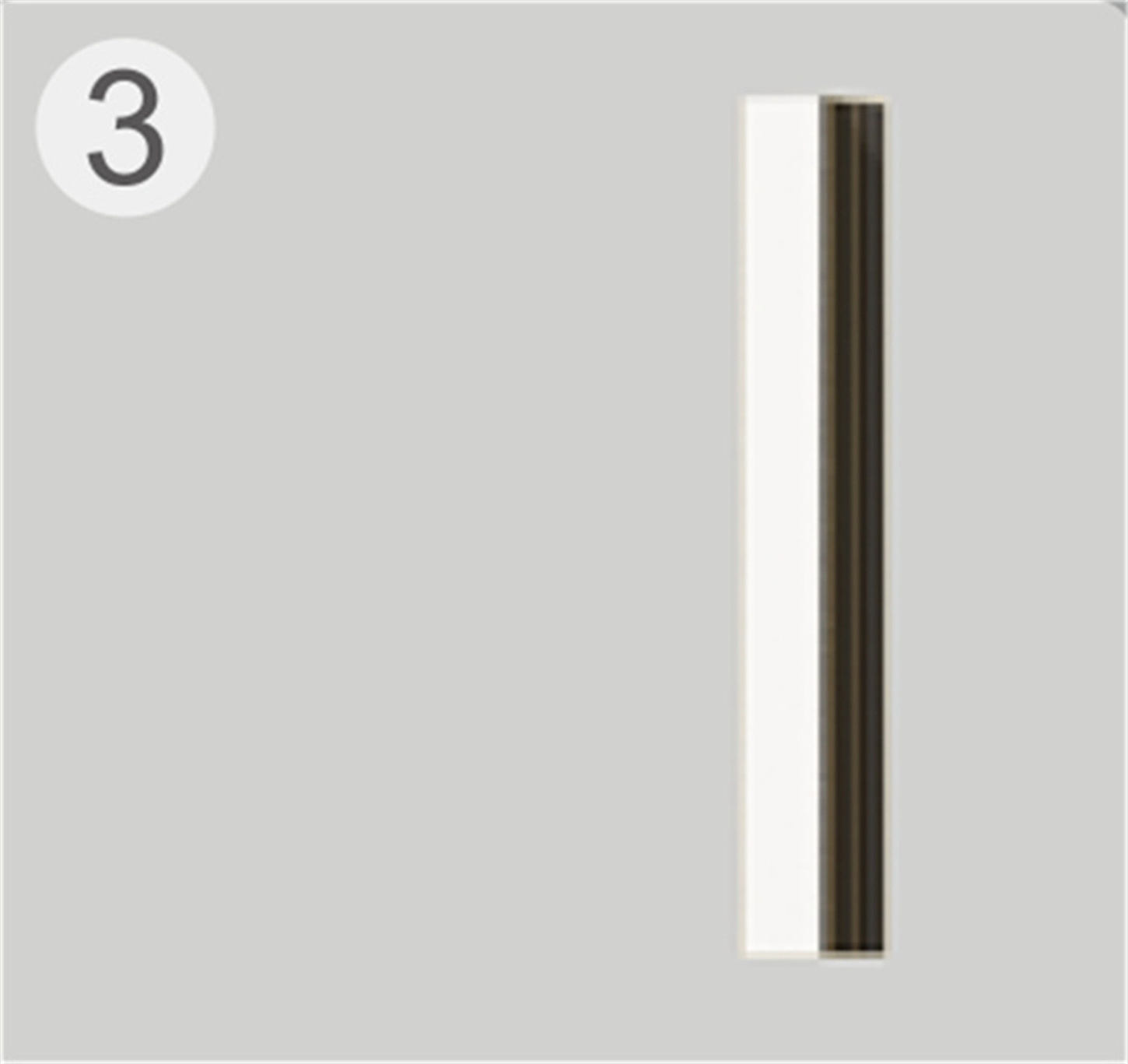 Rectangle / Square single sliding door with side panel DSA821